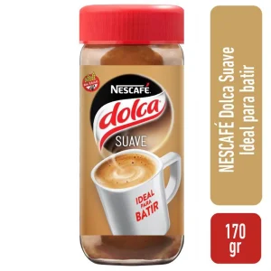 Café instántaneo Nescafé Dolca Suave Sin TACC, 170 g / 5,99 oz (Envase de vidrio)