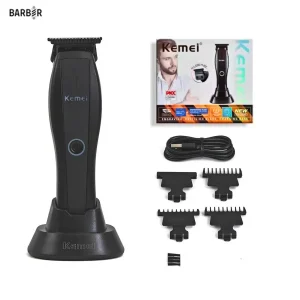 Maquina Cortadora De Pelo Profesional Inalámbrica Original Kemei KM-2295 Con Base De Carga