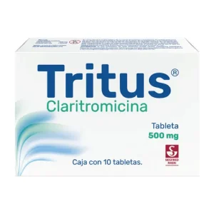 Tritus (Claritromicina) 500 Mg Con 10 Tabletas