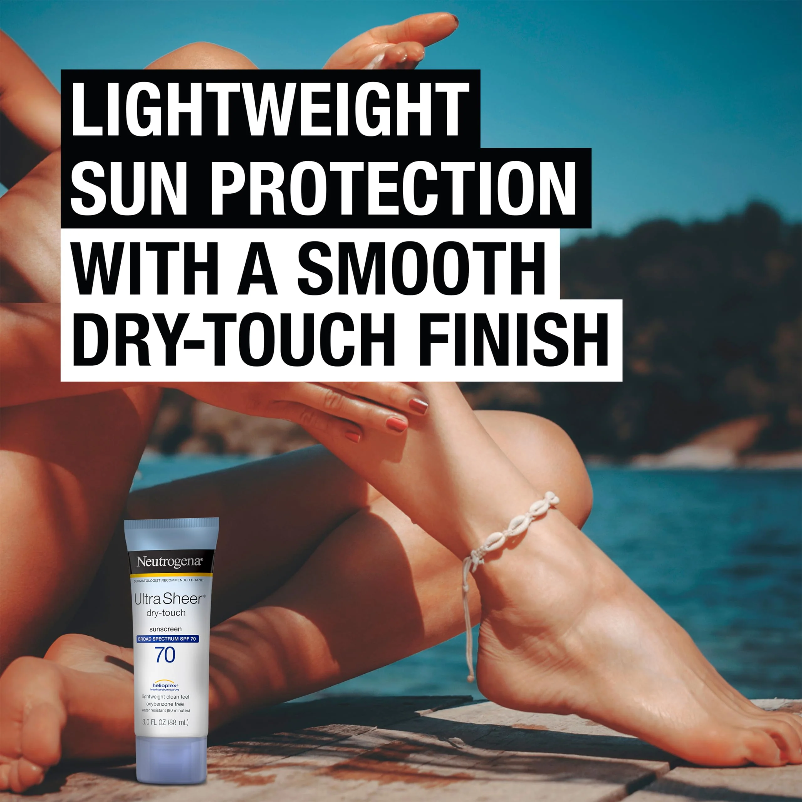 Neutrogena Protector Solar Ultra Sheer SPF 70 - 88 ml - Imagen 5