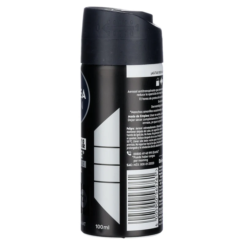 Desodorante Nivea Men Invisible Black & White Spray 100 Ml - Imagen 8