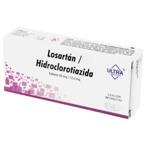 Losartan/Hidroclorotiazida 50/12.5 Mg Con 30 Tabletas