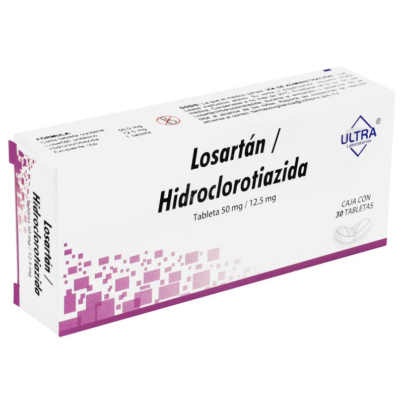 Losartan/Hidroclorotiazida 50/12.5 Mg Con 30 Tabletas - Imagen 2